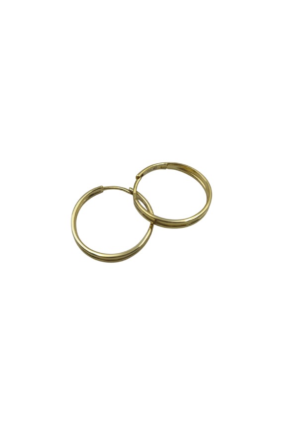 Pendientes Aro de plata Doble Okwess Pendientes Aro de plata Doble Okwess