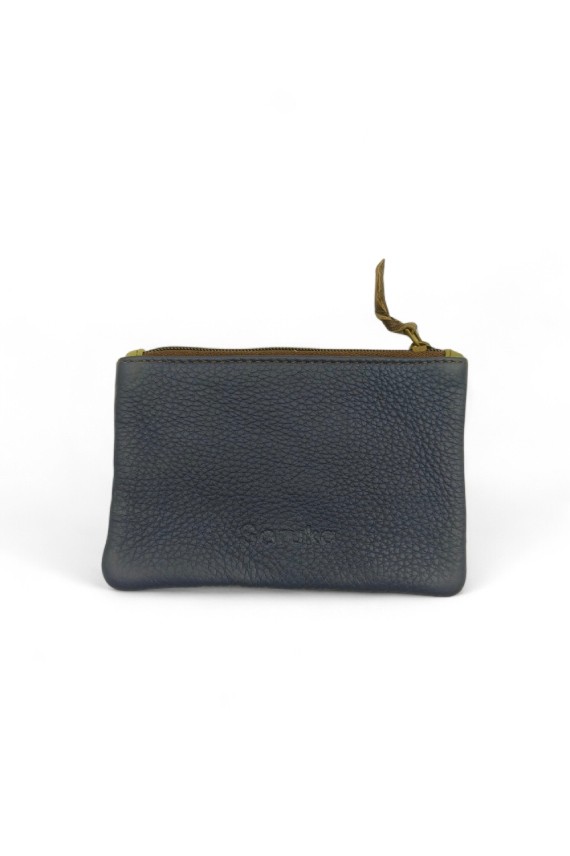 Monederos patchwork de piel reciclada con estampado animal print y colores vivos, diseño artesanal Samarkanda.