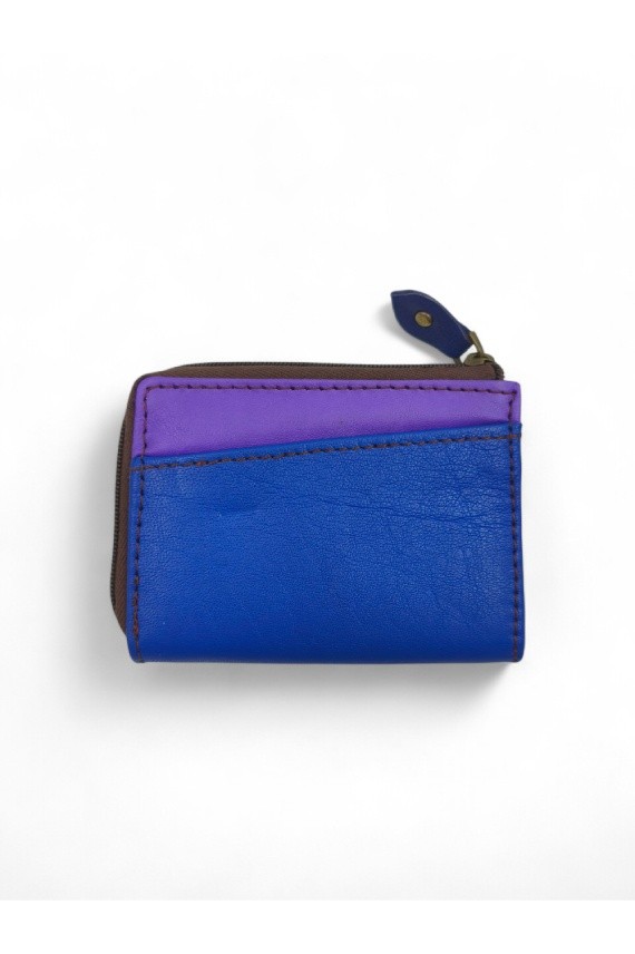 Monederos multicolor de piel reciclada con cremallera, diseño artesanal sostenible de Soruka para Samarkanda. Monederos multicolor de piel reciclada con cremallera, diseño artesanal sostenible de Soruka para Samarkanda.