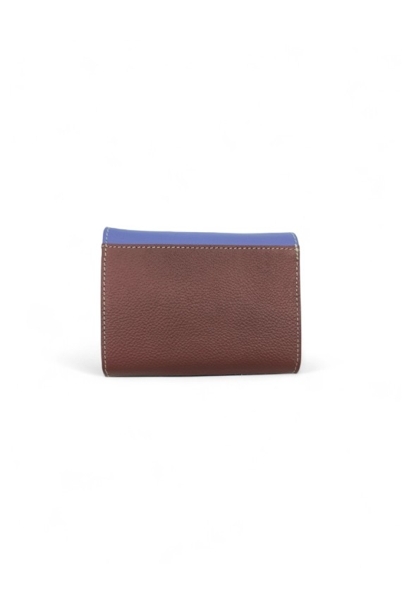 Carteras multicolor de piel reciclada Soruka con solapa animal print, diseño artesanal sostenible Samarkanda.