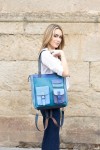 Bolso Mochila Ellie de piel reciclada y ecofriendly, diseño artesanal hecho a mano por Soruka x Samarkanda