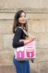 Bolso Mochila Ellie de piel reciclada y ecofriendly, diseño artesanal hecho a mano por Soruka x Samarkanda