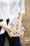 Bolso Fiesta Bordado Floral Rígido