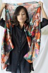 Fular Floral Pinceladas Fluidas Amaral Fular Floral Pinceladas Fluidas Amaral