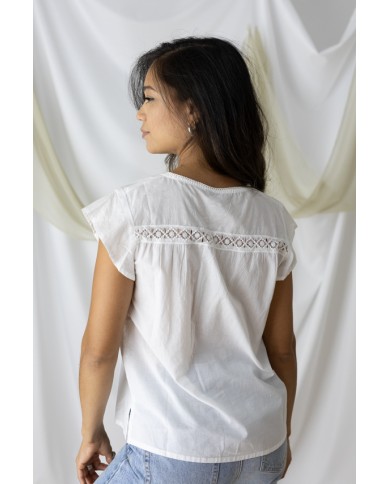 Blusa algodón Blanca Lumi