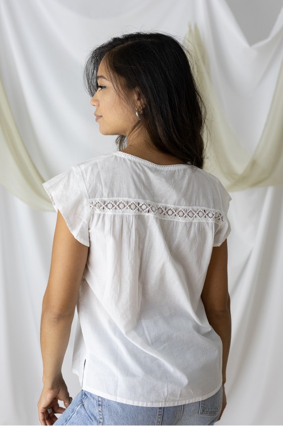 Blusa algodón Blanca Lumi