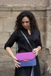Bolso Martina Soruka en piel sostenible con solapa reversible animal print y lisa, hecho a mano. Bolso Martina Soruka en piel sostenible con solapa reversible animal print y lisa, hecho a mano.