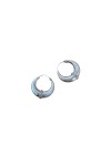 Aros de plata estilo bali huecos con detalle trenzado al centro, disponibles en dos tamaños. Aros de plata estilo bali huecos con detalle trenzado al centro, disponibles en dos tamaños.