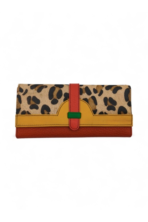 Cartera Half Moon animal print leopardo by Soruka