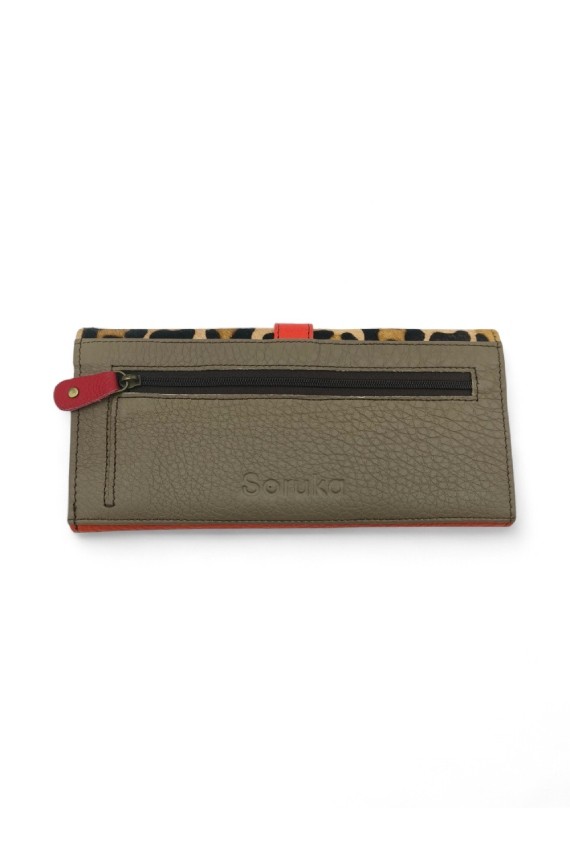 Cartera Half Moon animal print leopardo by Soruka