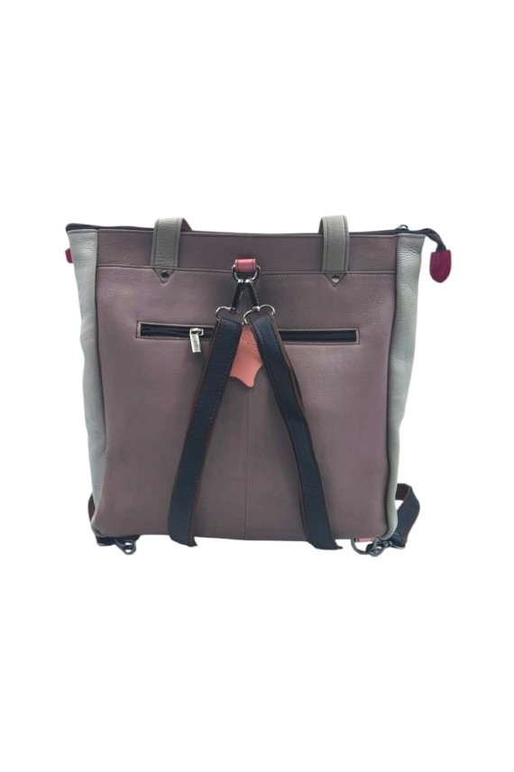 Bolso Mochila Ellie de piel reciclada y ecofriendly, diseño artesanal hecho a mano por Soruka x Samarkanda