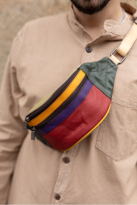 Riñonera Moon Plain Roja By Soruka