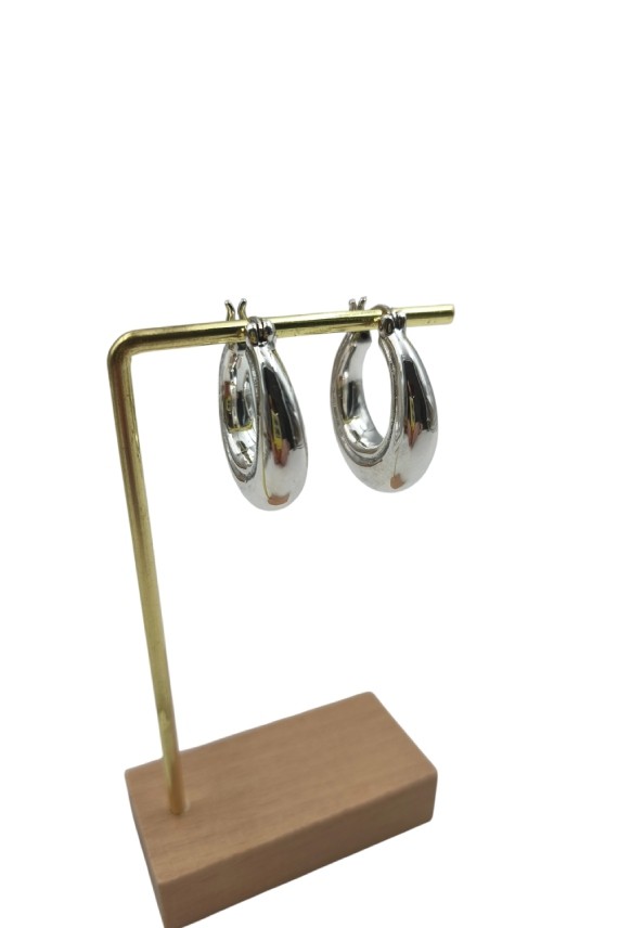 Pendientes Aro de Plata Grueso