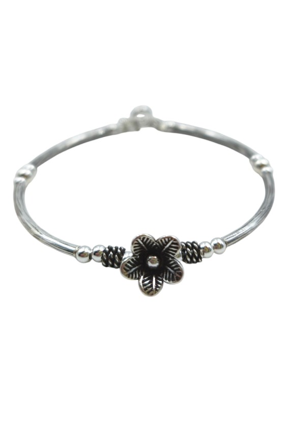 Pulsera Plata Flor