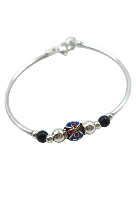 Pulsera Plata Charm Labrado B