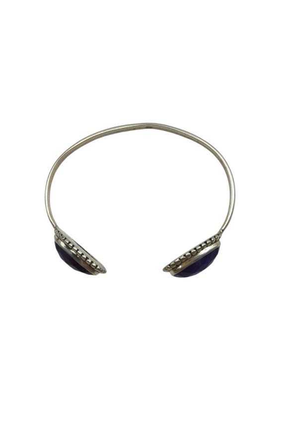 Pulsera Plata Rígida Amatista