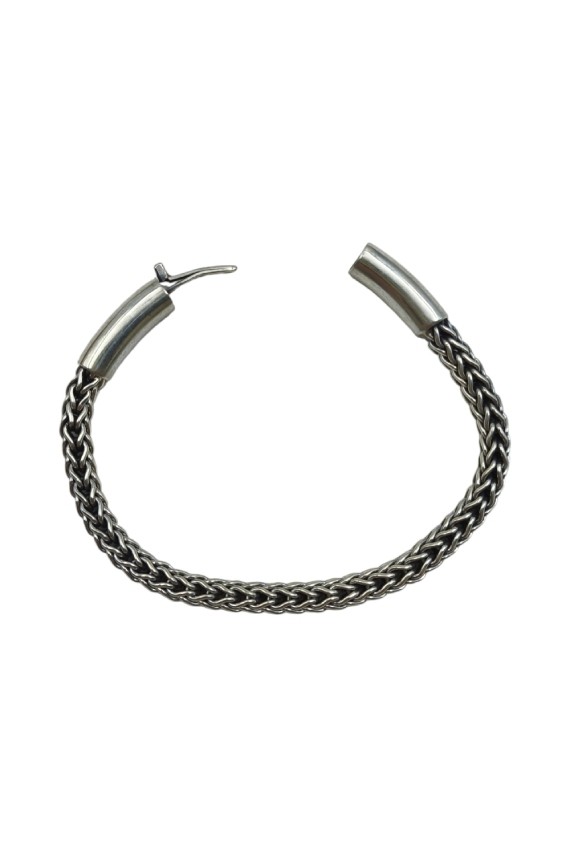 Pulsera Plata Cordón Trenzado Karan