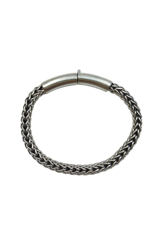 Pulsera Plata Cordón Trenzado Karan