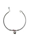 Pulsera Plata Charm Corazón