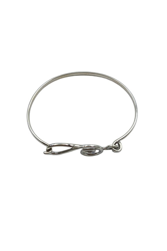 Pulsera Plata Rígida Clave de Sol