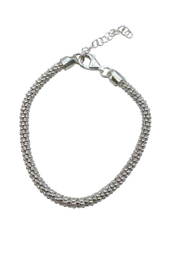 Pulsera Plata Cordón Naga