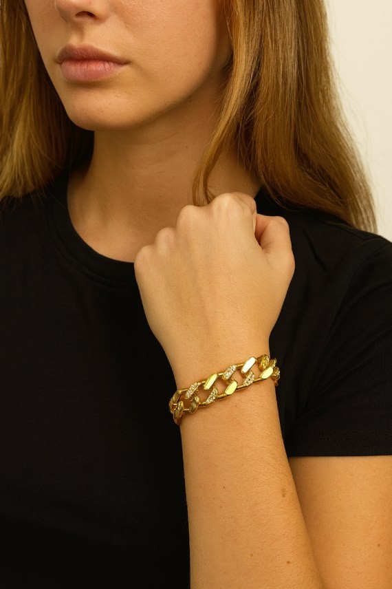 Pulsera Plata Dorada Aine