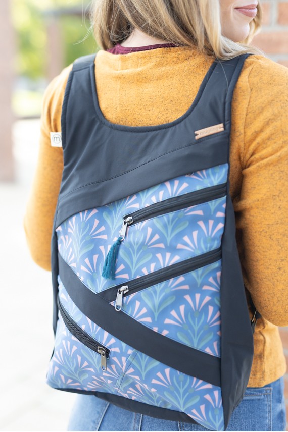 Mochila algodón patchwork Flory