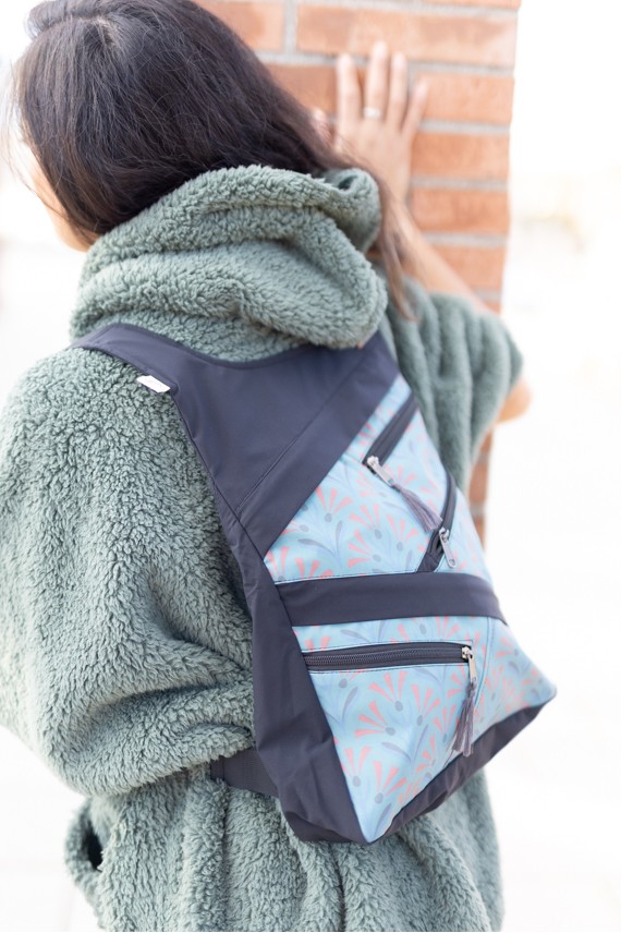 Mochila algodón patchwork Flory