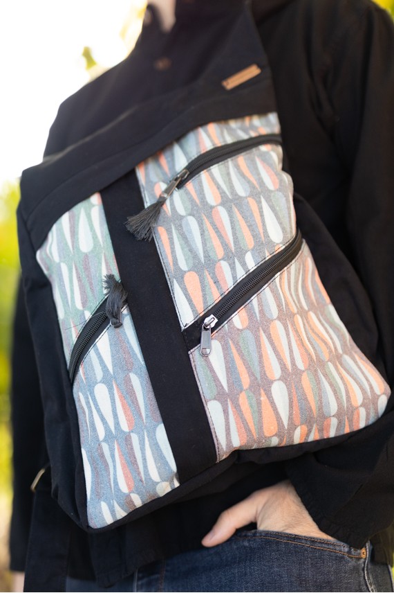 Mochila Algodón Drop lavado piedra