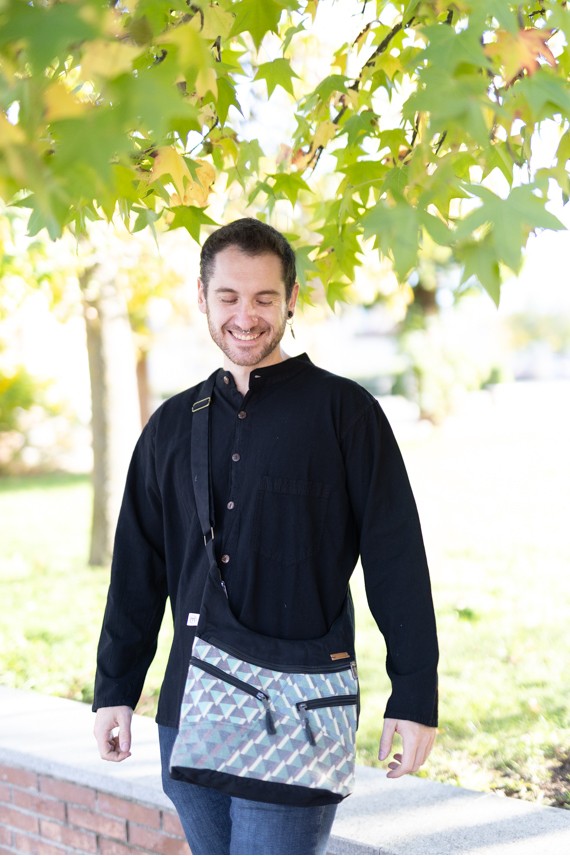 Bolso algodón geométrico Alma