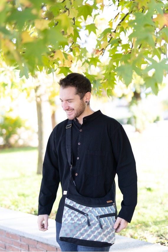 Bolso algodón geométrico Alma