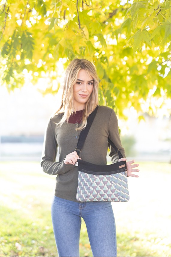 Bolso algodón geométrico Baiana