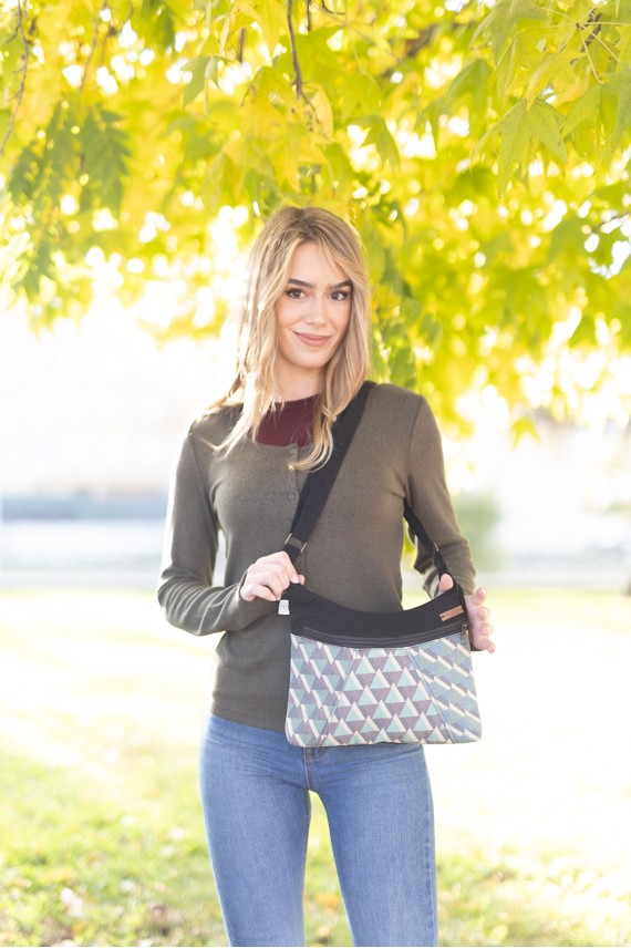 Bolso algodón geométrico Baiana