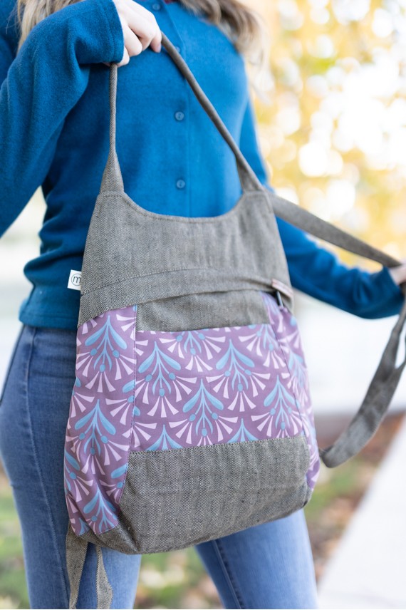 Mochila y Bolso Flory Espiga impermeable Algodón