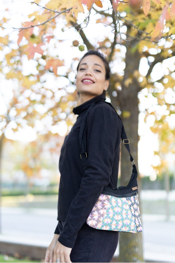 Bolso algodón impermeable pequeño Loto