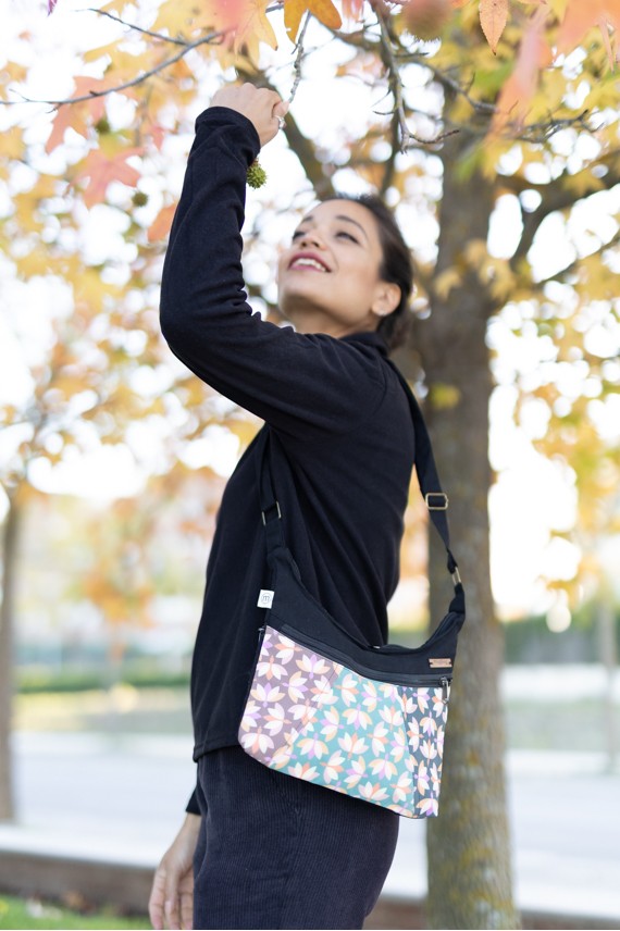 Bolso algodón impermeable pequeño Loto