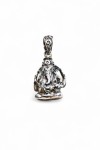 "Colgante Ganesha de plata de ley 925 artesanal de 2.5 x 1.8 cm, joya espiritual Samarkanda."