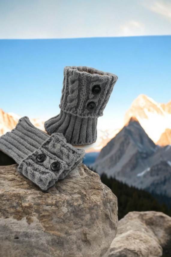 Calentadores Punto Invierno Botones