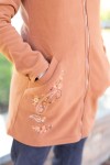 Chaqueta Polar Flor Bindi Bordada