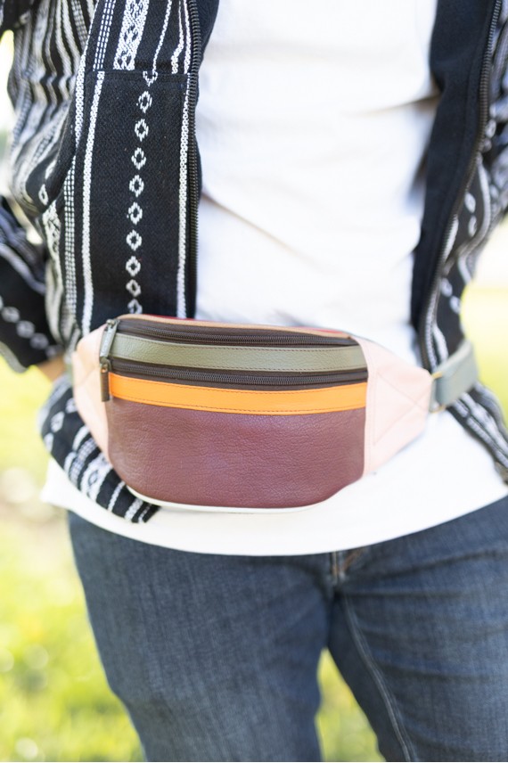 Riñonera Moon Plain Granate By Soruka