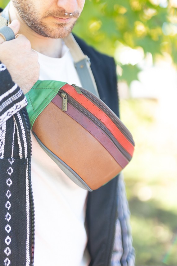 Riñonera Moon Plain Marrón By Soruka