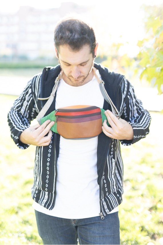 Riñonera Moon Plain Marrón By Soruka