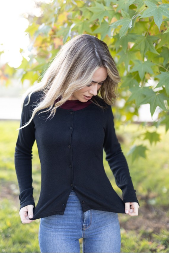 Chaqueta Punto fino Básica