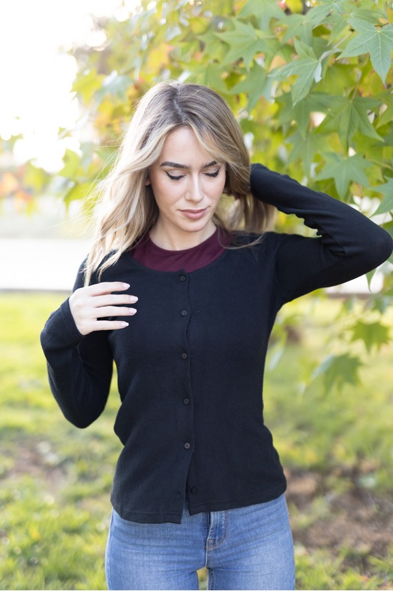 Chaqueta Punto fino Básica