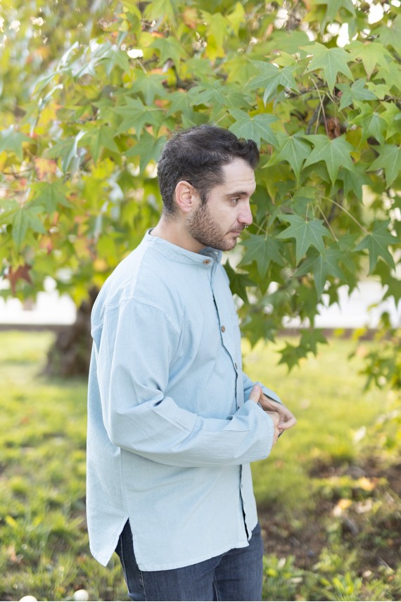 Camisa Bruchiamo Algodón Manga Larga