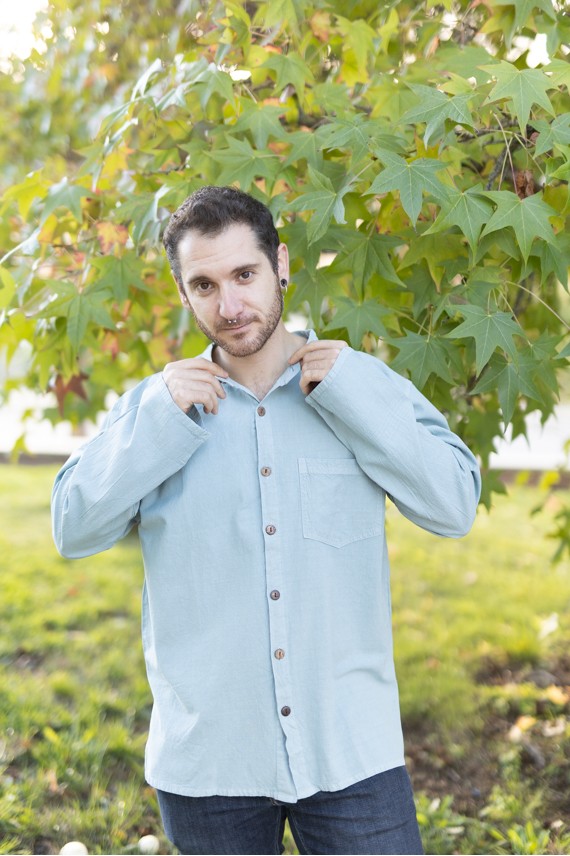 Camisa Bruchiamo Algodón Manga Larga