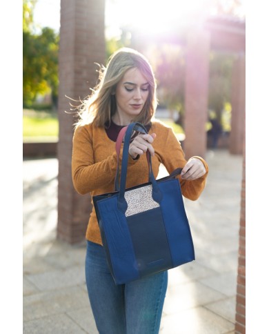 Bolso Giselle Shoulder Reversible by Soruka Azul & Rosa Palo