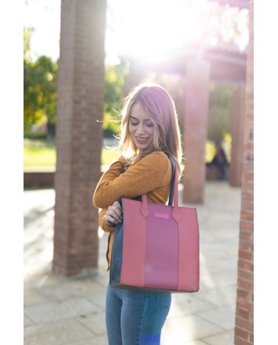 Bolso Giselle Shoulder Reversible by Soruka Azul & Rosa Palo