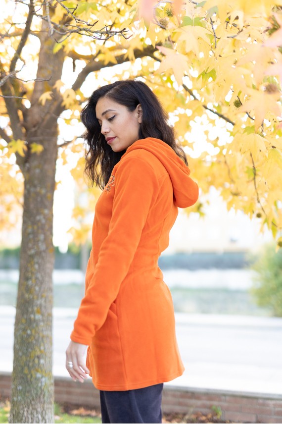 Chaqueta Polar Flor Bindi Bordada