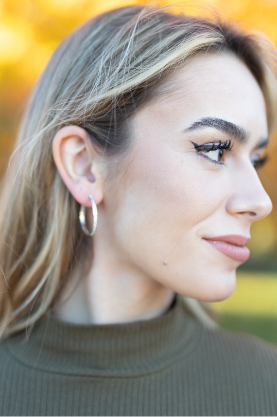 Pendientes Aro Plata de Ley circonitas